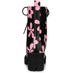 Allegra K Women's Printed Platform Round Toe Lace Up Block Heel Combat Boots -Allegra K GUEST c476ffcb 4656 42e1 b2a1 fc8e9b15ccbe