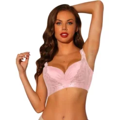 Allegra K Women's Push Up Wide Straps High Back Full Coverage Underwire Bra -Allegra K GUEST c5165529 7fea 49a2 9e23 182c770079f7