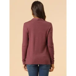 Allegra K Women's Fall Work Elegant Long Sleeves Shawl Collar Open Front Straight Knit Zebra Print Cardigan -Allegra K GUEST c59ab505 1be8 4169 8e60 873e81127a4e