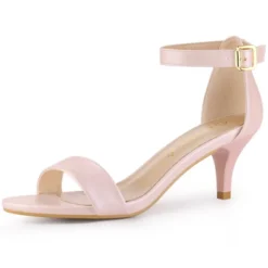 Allegra K Women's Ankle Strap Kitten Sandals -Allegra K GUEST c5f8b064 d9d5 4998 b21b e79d9fc19140