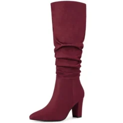 Allegra K Women's Pointed Toe Chunky Heel Knee High Boots 19 Allegra K Women's Pointed Toe Chunky Heel Knee High Boots -Allegra K GUEST c692f309 d0b8 4775 a840 83f6ba8a81c0