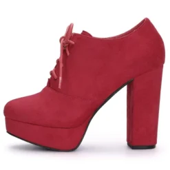 Allegra K Women's Platform Chunky Heel Lace Up Booties -Allegra K GUEST c6970934 dc75 4f81 aa26 54c2a9570cc7