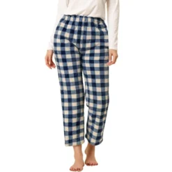 Allegra K Women's Plaid Fleece Pajama Winter Thick Warm Loungewear Home Pants -Allegra K GUEST c9cfd38f dbcd 434d 9d58 6c750bf0cca3