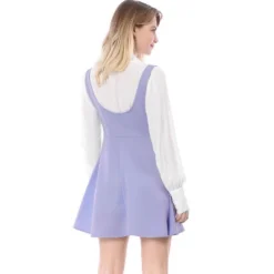 Allegra K Women's Button Overalls Pinafore Suspenders Skirt -Allegra K GUEST ca212c56 90cb 41e7 8d11 4164c2757b9c