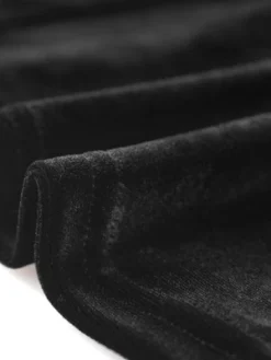 Allegra K Women's Vintage Gothic Blouse Velvet Dressy Bow Tie Neck Office Business Work Shirt Tops -Allegra K GUEST cad087e3 6d5c 4156 a8ba 4293be55b8d3