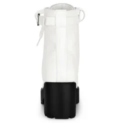 Allegra K Women's Zip Chunky Heel Platform Ankle Combat Boots -Allegra K GUEST cc16534d a52a 4594 bf0b 96c1647549e7