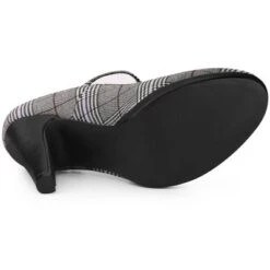 Allegra K Women's Houndstooth Platform Stiletto Heels Pumps -Allegra K GUEST cdd3b3f7 c87a 49a6 a292 6fde7bc62b33