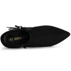 Allegra K Women's Pointed Toe Bow Decor Stiletto Heel Ankle Boots -Allegra K GUEST cf44df24 e829 4ac5 9748 3f078b58bbbc