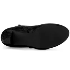 Allegra K Women's Platform Side Zippers Chunky Heel Ankle Boots -Allegra K GUEST cf53da01 62f8 4247 a58e d831e2a953fd