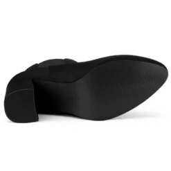 Allegra K Women's Round Toe Chunky High Heels Ankle Chelsea Boots -Allegra K GUEST d0d40c56 d005 4d71 897c 8463b24cab54