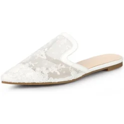 Allegra K Women's Pointed Toe Floral Embroidery Flats Mules -Allegra K GUEST d196397f 0f7d 46e7 88ad 8140cedda7e4