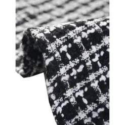 Allegra K Women's Elegant Plaid Tweed Contrast Lapel Collar Long Sleeve A-line Dress -Allegra K GUEST d341d982 db3f 420a a3d8 74e02bce2f4c