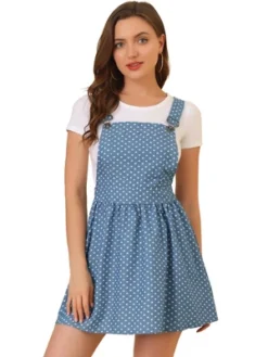 Allegra K Women's Pattern Overall Adjustable Shoulder Suspender Straps Mini Skirt -Allegra K GUEST d38469e7 9a09 4115 918e 393cd9aceca2