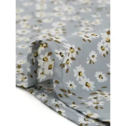 Allegra K Women's Floral Sweetheart Neck Smock Ruffle Print A-Line Dress -Allegra K GUEST d4105bca 43da 4431 8bed b2b6ee4e1a16