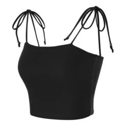 Allegra K Women's Tie Spaghetti Straps Sleeveless Summer Crop Cami Top -Allegra K GUEST d5cdb8e7 cd0d 4dc7 aa7e b065cfda0ba0