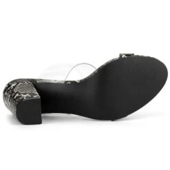 Allegra K Women's Snake Print Block Heel Snakeskin Heels Slide Sandals -Allegra K GUEST d5d184af 95a7 4a6e 93ba 0bdcb5afdab2