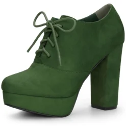 Allegra K Women's Platform Chunky Heel Lace Up Booties -Allegra K GUEST d5db72ef 4b79 4bab a793 cbca2176d4c3