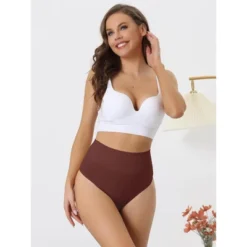 Allegra K Women's High-Waisted Tummy Control Invisible Stretchy Comfortable Thong -Allegra K GUEST d6b4414e 71b7 44b9 bb7d eab186c76de9