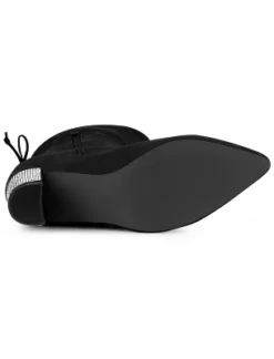 Allegra K Women's Chunky Heels Rhinestone Over The Knee High Boots -Allegra K GUEST d8dc1d83 caf8 41ad b404 d61f0bc96868