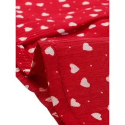 Allegra K Women's Square Neck Button Ruffle Sleeve Love Heart Printed Blouse Top -Allegra K GUEST d90e2e75 8b6e 42a1 ae18 0420136df86a