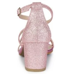 Allegra K Women's Glitter Crisscross Strap Chunky Sandals -Allegra K GUEST d9854560 1889 41bf a611 99c820dd4323