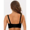 Allegra K Women's Wirefree Smooth Solid Non-Slip Strapless Bandeau Bra