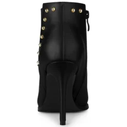 Allegra K Women's Pointed Toe Zip Stiletto High Heel Ankle Boots -Allegra K GUEST dc073f8f 8e8c 40ad 9366 89f6542951fe