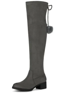 Allegra K Women's Lace Up Chunky Heels Over The Knee High Boots -Allegra K GUEST dc6d1c7c 03a1 4e61 9e1b 6a2cdae42d33