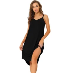 Allegra K Women's V Neck Soft Cami Nightdress Lounge Nightgowns -Allegra K GUEST dc7e0b52 1fd4 4efc 97c7 5aabe1282563