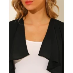 Allegra K Women's Elegant Open Front Drape 3/4 Sleeve Crop Bolero Shrug -Allegra K GUEST ddc5be9a 775f 413a a12d 1214963872dc