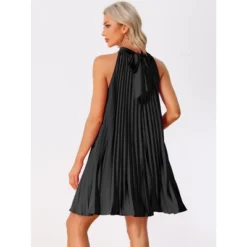 Allegra K Women's Tie Halter Neck Sleeveless Casual Flowy Dresses -Allegra K GUEST de5a616a 3699 4037 812a 366d4042debb