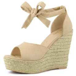 Allegra K Women's Espadrilles Tie Up Ankle Strap Wedges Sandals -Allegra K GUEST df5fe94c 1b47 426e bd7c 281b8643cc13