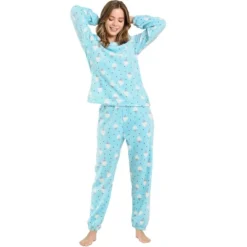 Allegra K Women Winter Flannel Pajama Sets Cute Printed Long Sleeve Nightwear Top And Pants Loungewear Soft Sleepwears -Allegra K GUEST dfd62cb3 2db9 4336 bccb 41c004ab7ae6