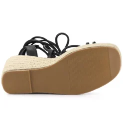 Allegra K Women's Lace Up Platform Heel Espadrilles Wedge Sandals -Allegra K GUEST dfe62227 c8c5 4729 a072 6cf168cd5d38