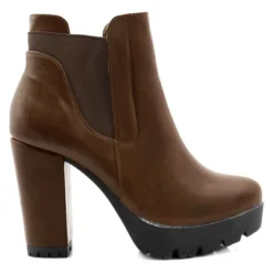 Allegra K Women Chunky High Heel Platform Zipper Chelsea Boots -Allegra K GUEST e01e765f df54 486c 8a38 a22ff6ff6c52