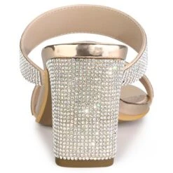 Allegra K Women's Rhinestone Chunky Slide Heel -Allegra K GUEST e03d7531 d043 44a3 ae24 1ad0423172c1