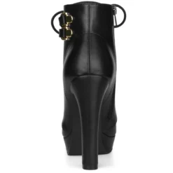 Allegra K Women's Lace Up Round Toe Platform Block Heels Ankle Boots -Allegra K GUEST e1c9ad78 9f06 48ef 9a21 3c247129d829