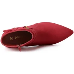 Allegra K Women's Pointed Toe Block Heel Zipper Ankle Boots -Allegra K GUEST e1f5bb7e 0cfb 45e8 94e3 09cf57184e5a