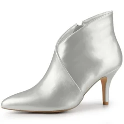 Allegra K Women's V Shape Pointed Toe Stiletto Heel Ankle Boots -Allegra K GUEST e4c99b79 b514 4fd4 8e6f e92a7a88eed4