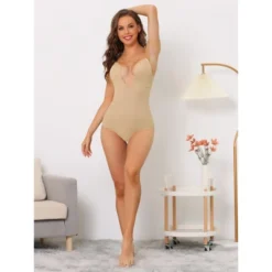 Allegra K Women's U Plunge Tummy Control Adjustable Straps Built-in Bra Full Leotard Jumpsuit Top 9 Allegra K Women's U Plunge Tummy Control Adjustable Straps Built-in Bra Full Leotard Jumpsuit Top -Allegra K GUEST e4d946ed dd8c 4d66 8048 35ba6967e565