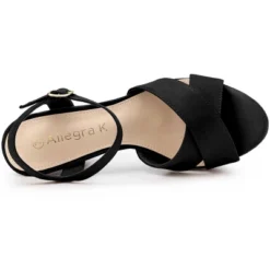 Allegra K Women's Platform Chunky Heels Slingback Sandals -Allegra K GUEST e5e3e054 5fbe 4bd8 af05 74a5c5079135