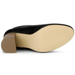 Allegra K Women's Round Toe Lace Up Chunky Heels Ankle Booties -Allegra K GUEST e78a53f6 9bc9 4b35 8945 363a8e9219e6