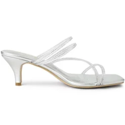 Allegra K Women's Rhinestone Strappy Kitten Heel Slide Heels Sandals -Allegra K GUEST e7d3334d 0a05 4c3c 9b0e e51ddde9816c