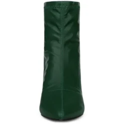 Allegra K Women's Pointy Toe Back Zip Block Heel Ankle Boots -Allegra K GUEST e91c15d4 0ee2 4464 8e66 100d32aec5c8