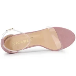 Allegra K Women's Open Toe Clear Ankle Strap Stiletto Heel Sandals -Allegra K GUEST ec658ae2 e592 4684 be7d 5a4566f07239