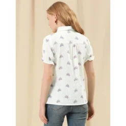 Allegra K Women's Frilled Top Peter Pan Collar Blossoms Floral Print Blouse Shirt 10 Allegra K Women's Frilled Top Peter Pan Collar Blossoms Floral Print Blouse Shirt -Allegra K GUEST ec79889f 8354 4047 b4a8 2d0e737f8670