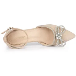 Allegra K Women's Rhinestones Bow Ankle Strap Stiletto Heel Pumps -Allegra K GUEST ecac8b54 e6ee 4830 af7e 543179cc04cb