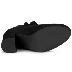 Allegra K Women's Round Toe Back Zipper Chunky Heel Ankle Boots -Allegra K GUEST ed8349ca 370a 41ea ba7e ddf9937c5552