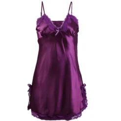 Allegra K Women Satin Lace Trim Sleepwear Nightgown Pajama Slip Dress -Allegra K GUEST ed9fde43 6fab 4586 a712 63602b4d2dd8