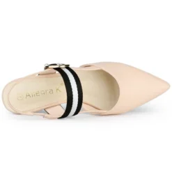 Allegra K Women's Pointed Toe Slingback Flat Pumps -Allegra K GUEST edc0d10b 4d6d 482e 886a 046f71fbec5f